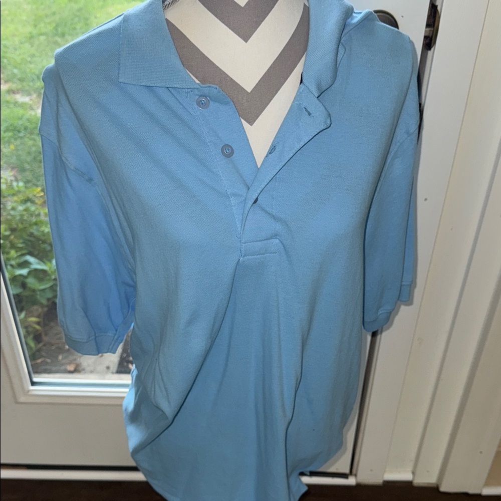 Men's Light Blue Polo Shirt